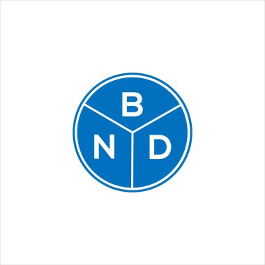 BND harf logosu tasarımı. BND monogram harflerin baş harfleri logo kavramı. Siyah arkaplanda BND harf tasarımı.