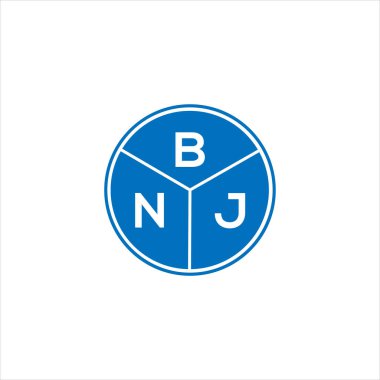 BNJ harf logosu tasarımı. BNJ monogram harflerin baş harfleri logo kavramı. Siyah arkaplanda BNJ harf tasarımı.