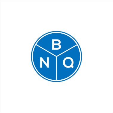 BNQ harfi logo tasarımı. BNQ harflerinin baş harfleri logo konsepti. Siyah arkaplanda BNQ harf tasarımı.