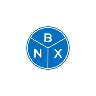 BNX harfli logo tasarımı. BNX monogram harflerin baş harfleri logo kavramı. Siyah arkaplanda BNX harf tasarımı.