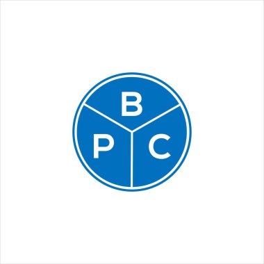 BPC mektup logosu tasarımı. BPC monogram harflerin baş harfleri logo kavramı. Siyah arkaplanda BPC harf tasarımı.