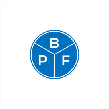 BPF mektup logosu tasarımı. BPF monogram harflerin baş harfleri logo konsepti. Siyah arkaplanda BPF harf tasarımı.