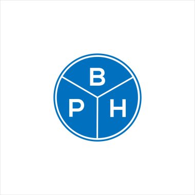 BPH harf logosu tasarımı. BPH monogram harflerin baş harfleri logo kavramı. Siyah arkaplanda BPH harf tasarımı.