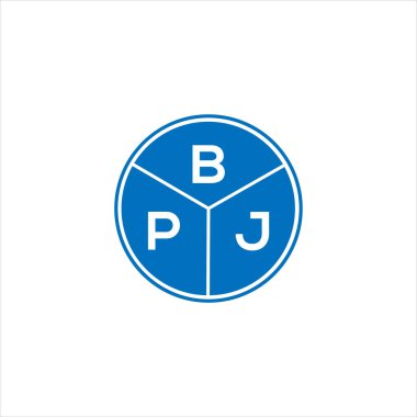 BPJ harf logosu tasarımı. BPJ monogram harflerin baş harfleri logo kavramı. Siyah arkaplanda BPJ harf tasarımı.