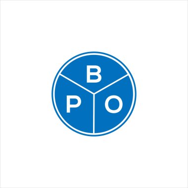 BPO mektup logosu tasarımı. BPO monogram harflerin baş harfleri logo kavramı. Siyah arkaplanda BPO harf tasarımı.