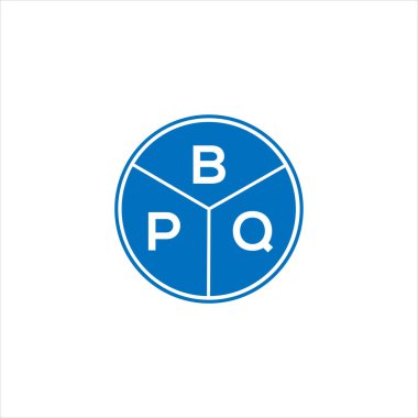 BPQ harfli logo tasarımı. BPQ monogram harflerin baş harfleri logo kavramı. Siyah arkaplanda BPQ harf tasarımı.