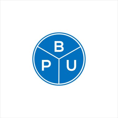BPU harf logosu tasarımı. BPU monogram harflerin baş harfleri logo kavramı. Siyah arkaplanda BPU harf tasarımı.
