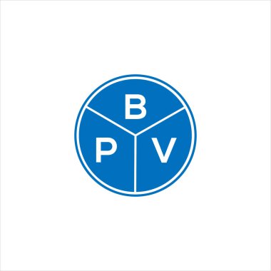 BPV harf logosu tasarımı. BPV monogram harflerin baş harfleri logo kavramı. Siyah arkaplanda BPV harf tasarımı.