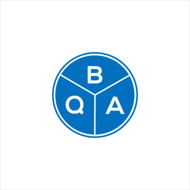 BQA harf logosu tasarımı. BQA baş harflerinin baş harfleri logo konsepti. Siyah arkaplanda BQA harf tasarımı.