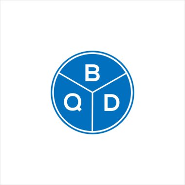 BQD harf logosu tasarımı. BQD monogram harflerin baş harfleri logo kavramı. Siyah arkaplanda BQd harf tasarımı.