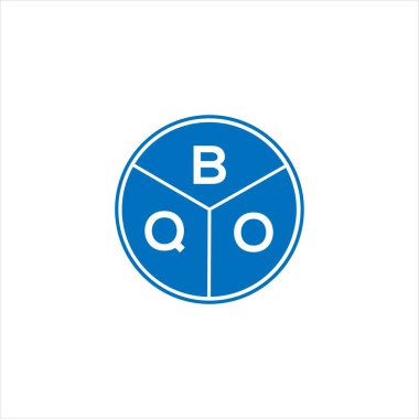 BQO harf logosu tasarımı. BQO monogram harflerin baş harfleri logo kavramı. Siyah arkaplanda BQO harf tasarımı.