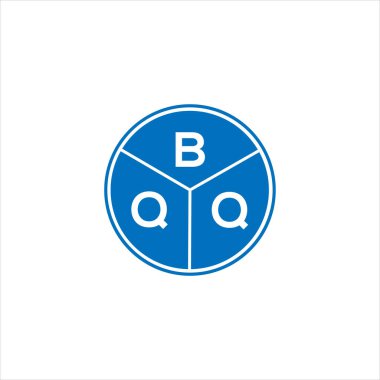 BQQ harfi logo tasarımı. BQQ başharflerinin baş harfleri logo konsepti. Siyah arkaplanda BQQ harf tasarımı.