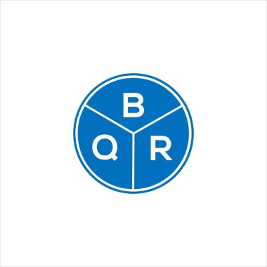 BQR harf logosu tasarımı. BQR monogram harflerin baş harfleri logo kavramı. Siyah arkaplanda BQR harf tasarımı.