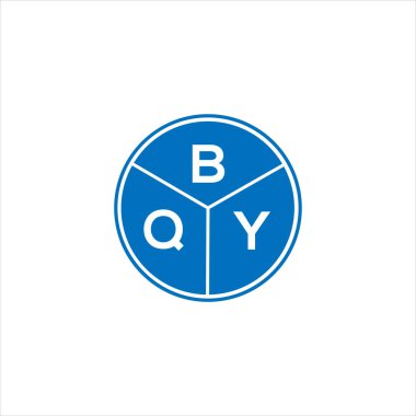 BQY harf logosu tasarımı. BQY monogram harflerin baş harfleri logo kavramı. Siyah arkaplanda BQY harf tasarımı.