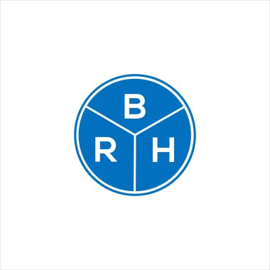 BRH harf logosu tasarımı. BRH başharflerinin baş harfleri logo konsepti. Siyah arkaplanda BRH harf tasarımı.