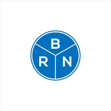 BRN harf logosu tasarımı. BRN başharflerinin baş harfleri logo konsepti. Siyah arkaplanda BRN harf tasarımı.