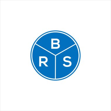 BRS harfi logo tasarımı. BRS başharflerinin baş harfleri logo konsepti. Siyah arkaplanda BRS harf tasarımı.
