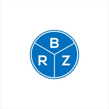 BRZ harf logosu tasarımı. BRZ monogram harflerin baş harfleri logo kavramı. Siyah arkaplanda BRZ harf tasarımı.