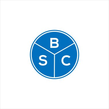 BSC harf logosu tasarımı. BSC monogram harflerin baş harfleri logo kavramı. Siyah arkaplanda BSC harf tasarımı.