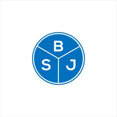 BSJ harf logosu tasarımı. BSJ monogram harflerin baş harfleri logo kavramı. Siyah arkaplanda BSJ harf tasarımı.