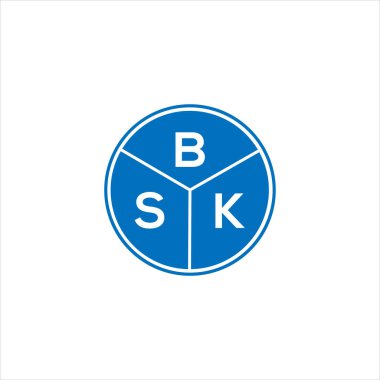 BSK harf logosu tasarımı. BSK monogram harflerin baş harfleri logo kavramı. Siyah arkaplanda BSK harf tasarımı.
