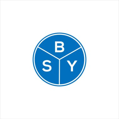 BSY harf logosu tasarımı. BSY monogram harflerin baş harfleri logo kavramı. Siyah arkaplanda BSY harf tasarımı.