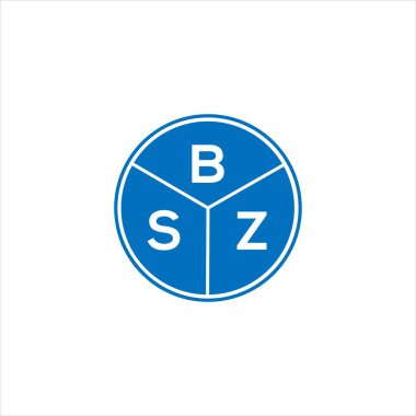 BSZ harf logosu tasarımı. BSZ monogram harflerin baş harfleri logo kavramı. Siyah arkaplanda BSZ harf tasarımı.