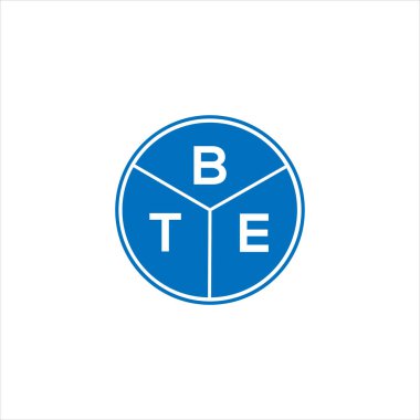 BTE harfli logo tasarımı. BTE başharflerinin baş harfleri logo konsepti. Siyah arkaplanda BTE harf tasarımı.