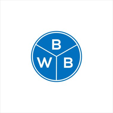 BWB harfli logo tasarımı. BWB monogram harflerin baş harfleri logo kavramı. Siyah arkaplanda BWB harf tasarımı.