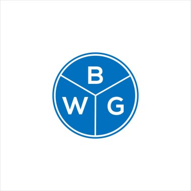 BWG harf logosu tasarımı. BWG monogram harflerin baş harfleri logo kavramı. Siyah arkaplanda BWG harf tasarımı.