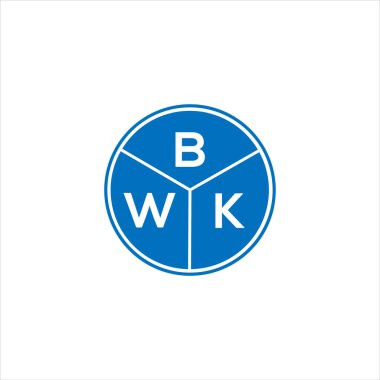 BWK harf logosu tasarımı. BWK monogram harflerin baş harfleri logo kavramı. Siyah arkaplanda BWK harf tasarımı.