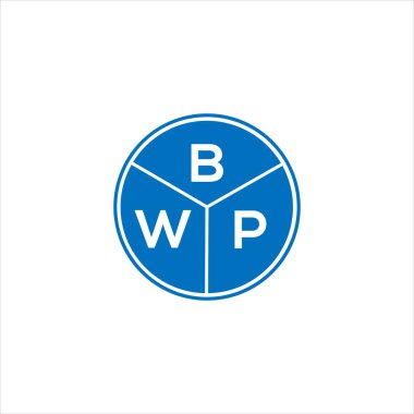 BWP harf logosu tasarımı. BWP başharflerinin baş harfleri logo konsepti. Siyah arkaplanda BWP harf tasarımı.