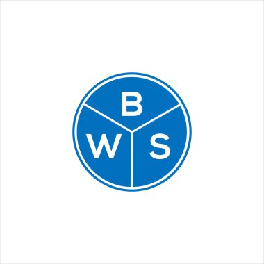 BWS harf logosu tasarımı. BWS monogram harflerin baş harfleri logo kavramı. Siyah arkaplanda BWS harf tasarımı.