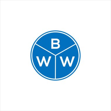BWW harfli logo tasarımı. BWW monogram harflerin baş harfleri logo kavramı. Siyah arkaplanda BWW harf tasarımı.