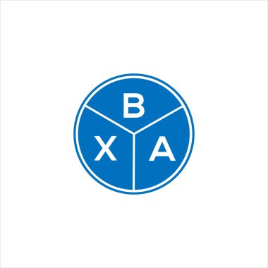 BXA mektup logosu tasarımı. BXA monogram harflerin baş harfleri logo kavramı. Siyah arkaplanda BXA harf tasarımı.