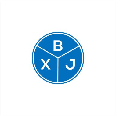 BXJ harf logosu tasarımı. BXJ monogram harflerin baş harfleri logo kavramı. Siyah arkaplanda BXJ harf tasarımı.