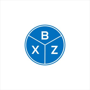 BXZ harf logosu tasarımı. BXZ monogram harflerin baş harfleri logo kavramı. Siyah arkaplanda BXZ harf tasarımı.