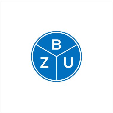 BZU harf logosu tasarımı. BZU monogram harflerin baş harfleri logo kavramı. Siyah arkaplanda BZU harf tasarımı.