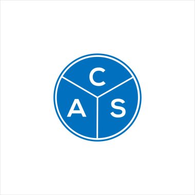 CAS harfi logo tasarımı. CAS monogram harflerin baş harfleri logo kavramı. Siyah arkaplanda CAS harf tasarımı.