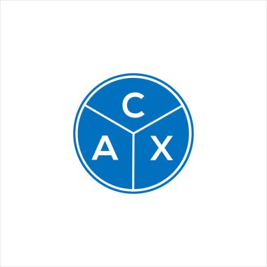 CAX harfli logo tasarımı. CAX başharflerin baş harfleri logo konsepti. Siyah arkaplanda CAX harf tasarımı.
