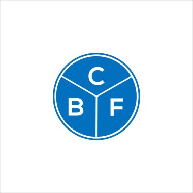 CBF harf logosu tasarımı. CBF monogram harflerin baş harfleri logo kavramı. Siyah arkaplanda CBF harf tasarımı.