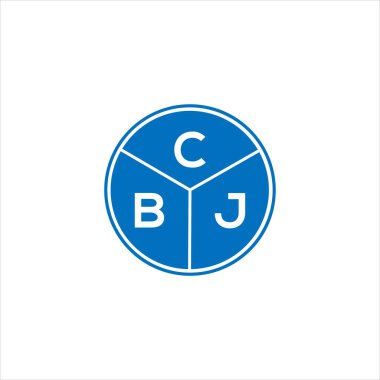 CBJ harf logosu tasarımı. CBJ monogram harflerin baş harfleri logo kavramı. Siyah arkaplanda CBJ harf tasarımı.