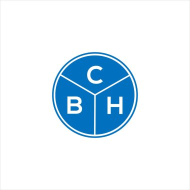 CBH mektup logosu tasarımı. CBH monogram harflerin baş harfleri logo kavramı. Siyah arkaplanda CBH harf tasarımı.