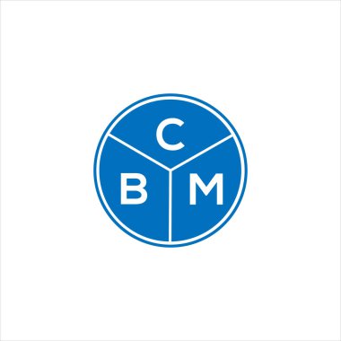 CBM mektup logosu tasarımı. CBM monogram harflerin baş harfleri logo kavramı. Siyah arkaplanda CBM harf tasarımı.