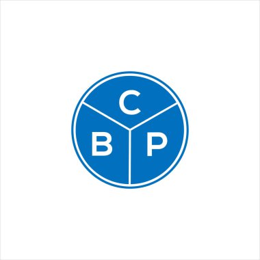 CBP mektup logosu tasarımı. CBP monogram harflerin baş harfleri logo kavramı. Siyah arkaplanda CBP harf tasarımı.