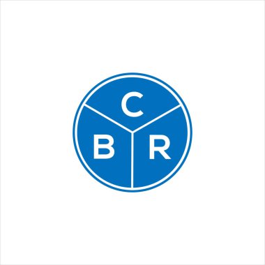 CBR mektup logosu tasarımı. CBR monogram harflerin baş harfleri logo kavramı. Siyah arkaplanda CBr harf tasarımı.
