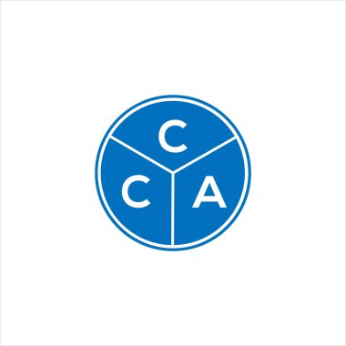 CCA mektup logosu tasarımı. CCA monogram harflerin baş harfleri logo kavramı. Siyah arkaplanda CCA harf tasarımı.