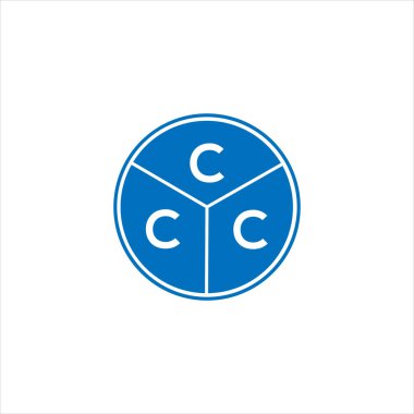 CCC mektup logosu tasarımı. CCC başharflerin baş harfleri logo konsepti. Siyah arkaplanda CCC harf tasarımı.