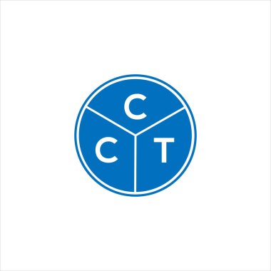 CCT mektup logosu tasarımı. CCT monogram harflerin baş harfleri logo kavramı. Beyaz arkaplanda CCT harf tasarımı.
