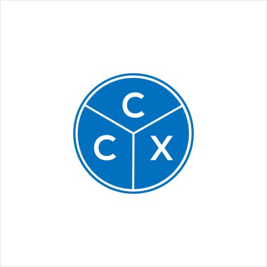 CCX mektup logosu tasarımı. CCX monogram harflerin baş harfleri logo kavramı. Beyaz arkaplanda CCX harf tasarımı.